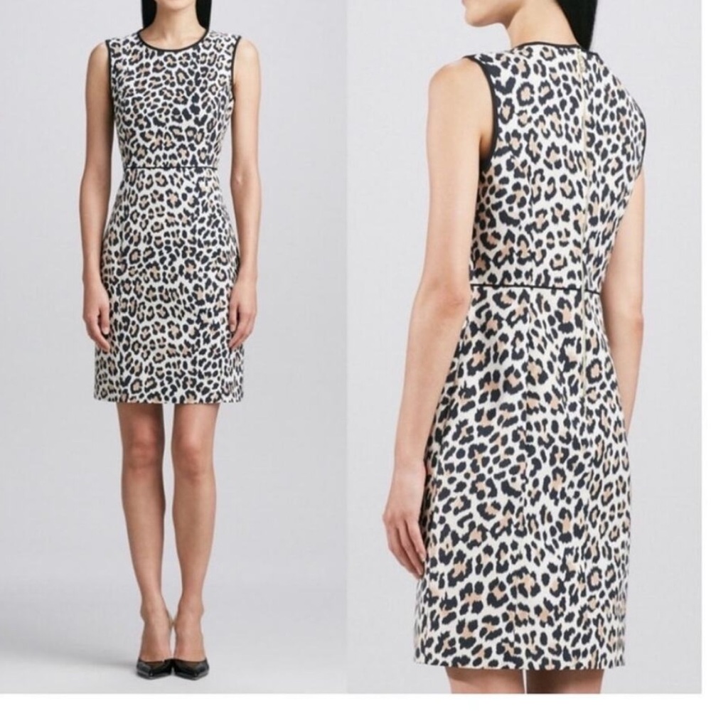 Kate Spade‎ Paulina Leopard Print Sheath Mini Dress Size 00